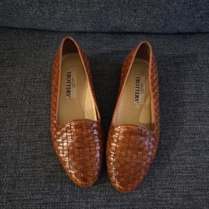 Trotters Liz Woven Leather Loafer size 7W